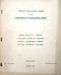 Book cover of Motor Buses and Trams of the Western Municipalities  by The PSV Circle & The Omnibus Society 